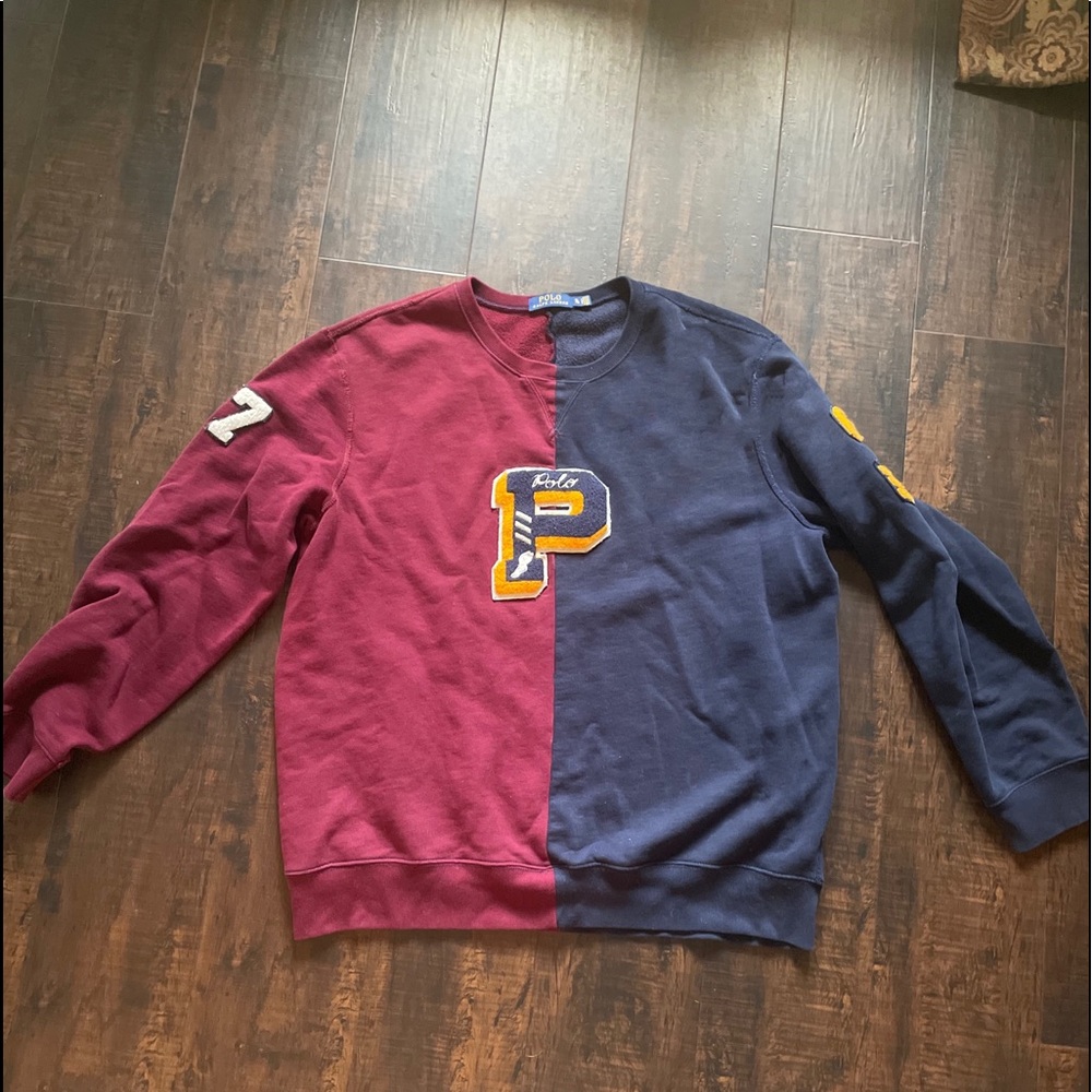 Vintage Polo Sweatshirt P67P-WingPatch Varsity